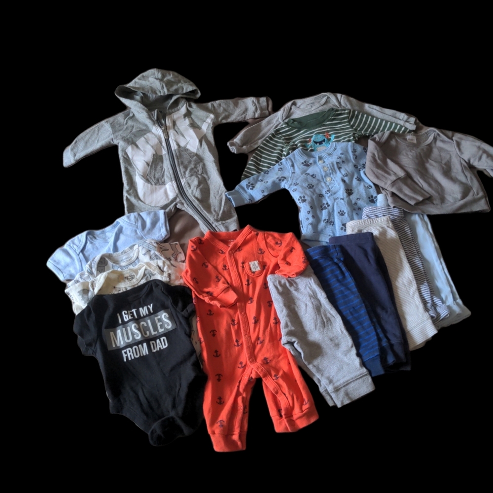 16 piece infant lot size 0-3 Months